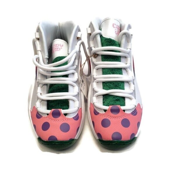 Reebok Size 4.5 Question Mid Candy Land x Hasbro Iverson Rainbow Trail GZ0081 - Picture 7 of 9